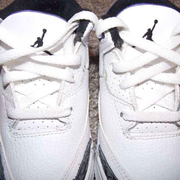 Kids Air Jordan 3 Retro "Dark Iris Purple" Size 7C - Picture 8 of 9